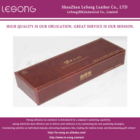 LS1385 Leather Tea Box With Three Compartments