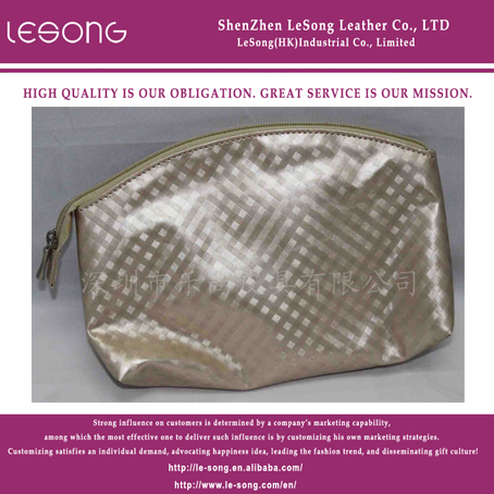 LS1186 Hot Sale PU Nylon Cosmetic Bag