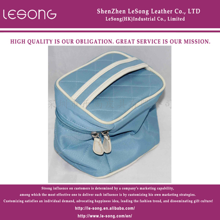 LS1192 Nylon Cutton Cosmetic Bag With Handle