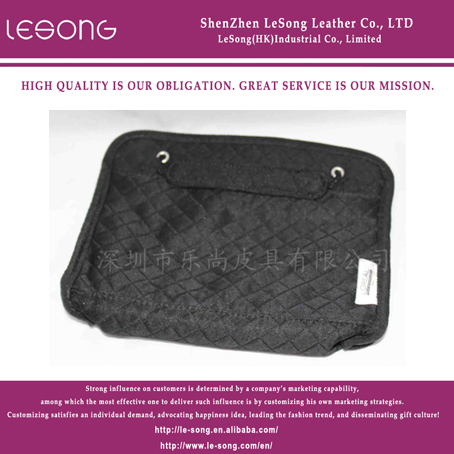 LS1198 Black Cutton Cosmetic Bag