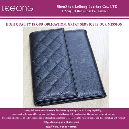 LS1064 Black Leather Business Card Hoder Wallet