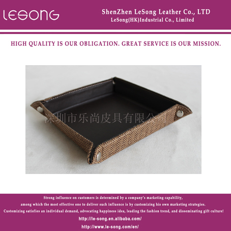LS1050 Leather Storage Tray