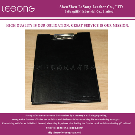 LS1239 Black Leather Folder