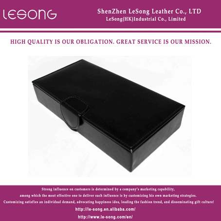LS1297 Black Leather Kitchen Utensils Packaging Box