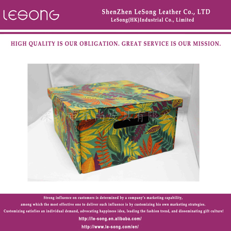 LS1345 Non-woven Cardboard Storage Box For Clothing