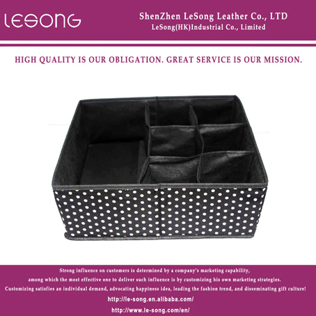 LS1416 Foldable Non-woven Underwear Storage Box