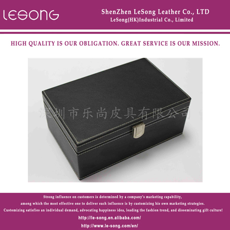 LS1320 High Grade PU Leather Jewelry Storage Box